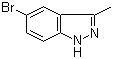 structure of CAS# 552331-16-5, 5-Bromo-3-methyl-1H-indazole