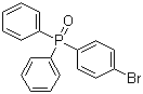 structure of CAS# 5525-40-6, (4-Bromophenyl)diphenylphosphine oxide;(p-Bromophenyl)diphenylphosphine oxide; 4-Bromophenyldiphenylphosphine oxide
