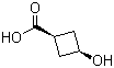 structure of CAS# 552849-33-9, cis-3-Hydroxycyclobutanecarboxylic acid