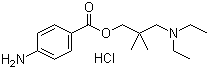 Larocaine hydrochloride molecular structure (CAS 553-63-9)