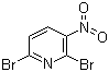 2,6-Dibromo-3-nitropyridine molecular structure (CAS 55304-80-8)