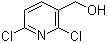 structure of CAS# 55304-90-0, 2,6-Dichloropyridine-3-methanol;(2,6-Dichloropyridin-3-yl)methanol; 2,6-Dichloro-3-(hydroxymethyl)pyridine
