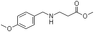 结构式 CAS# 55383-92-1, N-[(4-甲氧基苯基)甲基]-beta-丙氨酸甲酯