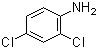 structure of CAS# 554-00-7, 2,4-Dichloroaniline;2,4-Dichlorobenzenamine