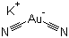 structure of CAS# 554-07-4, Potassium dicyanoaurate(I);Gold(I) potassium cyanide