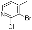 结构式 CAS# 55404-31-4, 2-氯-3-溴-4-甲基吡啶; 3-溴-2-氯-4-甲基吡啶