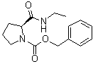 苄氧羰基脯氨酰乙胺分子结构 (CAS 55446-81-6)