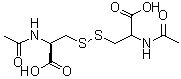 结构式 CAS# 5545-17-5, N,N'-二乙酰基-L-胱氨酸