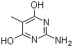 结构式 CAS# 55477-35-5, 2-氨基-4,6-二羟基-5-甲基嘧啶