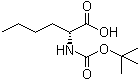 structure of CAS# 55674-63-0, N-tert-Butoxycarbonyl-D-norleucine;Boc-D-norleucine; N-BOC-D-norleucine