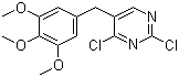 2,4-Dichloro-5-(3,4,5-trimethoxybenzyl)pyrimidine molecular structure (CAS 55694-05-8)