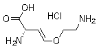 结构式 CAS# 55720-26-8, (S)-反式-2-氨基-4-(2-氨基乙氧基)-3-丁烯酸盐酸盐