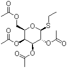 结构式 CAS# 55722-49-1, 乙基 1-硫代-beta-D-吡喃半乳糖苷四乙酸酯