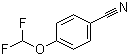 structure of CAS# 55805-10-2, 4-(Difluoromethoxy)benzonitrile