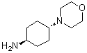structure of CAS# 558442-97-0, trans-4-(4-Morpholinyl)cyclohexanamine;trans-4-(4-Aminocyclohexyl)morpholine; trans-4-(Morpholin-4-yl)cyclohexylamine