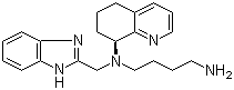 structure of CAS# 558447-26-0, AMD 070;N'-(1H-Benzimidazol-2-ylmethyl)-N'-((S)-5,6,7,8-tetrahydroquinolin-8-yl)butane-1,4-diamine