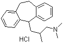 Butriptyline hydrochloride molecular structure (CAS 5585-73-9)