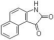 结构式 CAS# 5588-87-4, 4,5-苯并靛红; 1H-苯并[e]吲哚-1,2(3H)-二酮