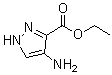 structure of CAS# 55904-61-5, 4-Amino-1H-pyrazole-3-carboxylic acid ethyl ester