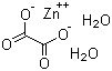 structure of CAS# 55906-21-3, Zinc oxalate dihydrate;Zinc(2+) oxalate dihydrate