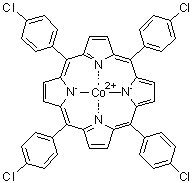 structure of CAS# 55915-17-8, [meso-Tetrakis(4-chlorophenyl)porphinato]cobalt