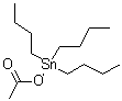 结构式 CAS# 56-36-0, 乙酰氧基三丁基锡烷