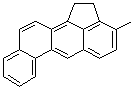 structure of CAS# 56-49-5, 3-Methylcholanthrene;3-MC; 20-Methylcholanthrene; MCA; Methylcholanthrene; NSC 21970; 1,2-Dihydro-3-methylbenz[j]aceanthrylene