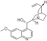 结构式 CAS# 56-54-2, 奎尼丁; (+)-喹纳定