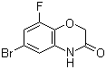 结构式 CAS# 560082-53-3, 6-溴-8-氟-2H-苯并[b][1,4]恶嗪-3(4H)-酮