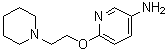 structure of CAS# 561277-09-6, 6-[2-(1-Piperidinyl)ethoxy]-3-pyridinamine;6-(2-(Piperidinyl)ethoxy)pyridin-3-ylamine