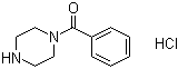 结构式 CAS# 56227-55-5, N-苯甲酰基哌嗪盐酸盐