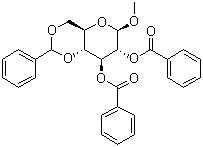 Methyl 2,3-Dibenzoyl-4,6-O-benzylidene-beta-D-galactopyranoside molecular structure (CAS 56253-32-8)