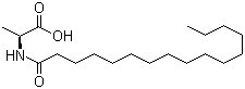 structure of CAS# 56255-31-3, N-Hexadecanoyl-L-alanine