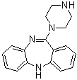 结构式 CAS# 56296-18-5, 11-哌嗪基二苯并[b,e][1,4]二氮杂卓