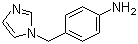 structure of CAS# 56643-85-7, 4-(1H-Imidazol-1-ylmethyl)aniline;1-(4-Aminobenzyl)-1H-imidazole