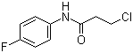 structure of CAS# 56767-37-4, 3-Chloro-N-(4-fluorophenyl)propanamide