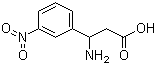 结构式 CAS# 5678-47-7, 3-氨基-3-(3-硝基苯基)丙酸