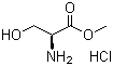 结构式 CAS# 5680-80-8, L-丝氨酸甲酯盐酸盐
