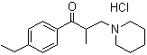 structure of CAS# 56839-43-1, Eperisone hydrochloride;(4'-Ethyl-2-methyl-3-piperidino)propiophenone hydrochloride