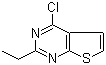 结构式 CAS# 56844-11-2, 4-氯-2-乙基噻吩并[2,3-d]嘧啶
