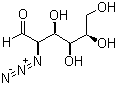 结构式 CAS# 56883-39-7, 2-叠氮-2-脱氧-D-葡萄糖