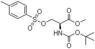 structure of CAS# 56926-94-4, N-Boc-O-tosylserine methyl ester;Methyl (2S)-2-[N-(tert-butoxycarbonyl)amino]-3-[[(4-methylphenyl)sulfonyl]oxy]propionate