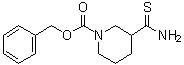 结构式 CAS# 569348-15-8, 3-(氨基硫代甲酰基)-1-哌啶羧酸苄酯