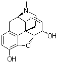 Morphine molecular structure (CAS 57-27-2)