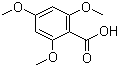 结构式 CAS# 570-02-5, 2,4,6-三甲氧基苯甲酸