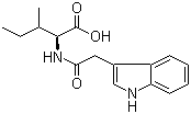 结构式 CAS# 57105-45-0, N-(3-吲哚乙酰基)-L-异亮氨酸