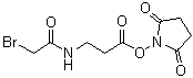 structure of CAS# 57159-62-3, Succinimidyl 3-(bromoacetamido)propionate;SBAP