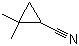 结构式 CAS# 5722-11-2, 2,2-二甲基环丙腈
