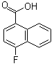 structure of CAS# 573-03-5, 4-Fluoro-1-naphthalenecarboxylic acid;4-Fluoro-1-naphthoic acid; NSC 10831