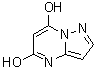 structure of CAS# 57489-70-0, Pyrazolo[1,5-a]pyrimidine-5,7-diol;7-Hydroxypyrazolo[1,5-a]pyrimidin-5(4H)-one